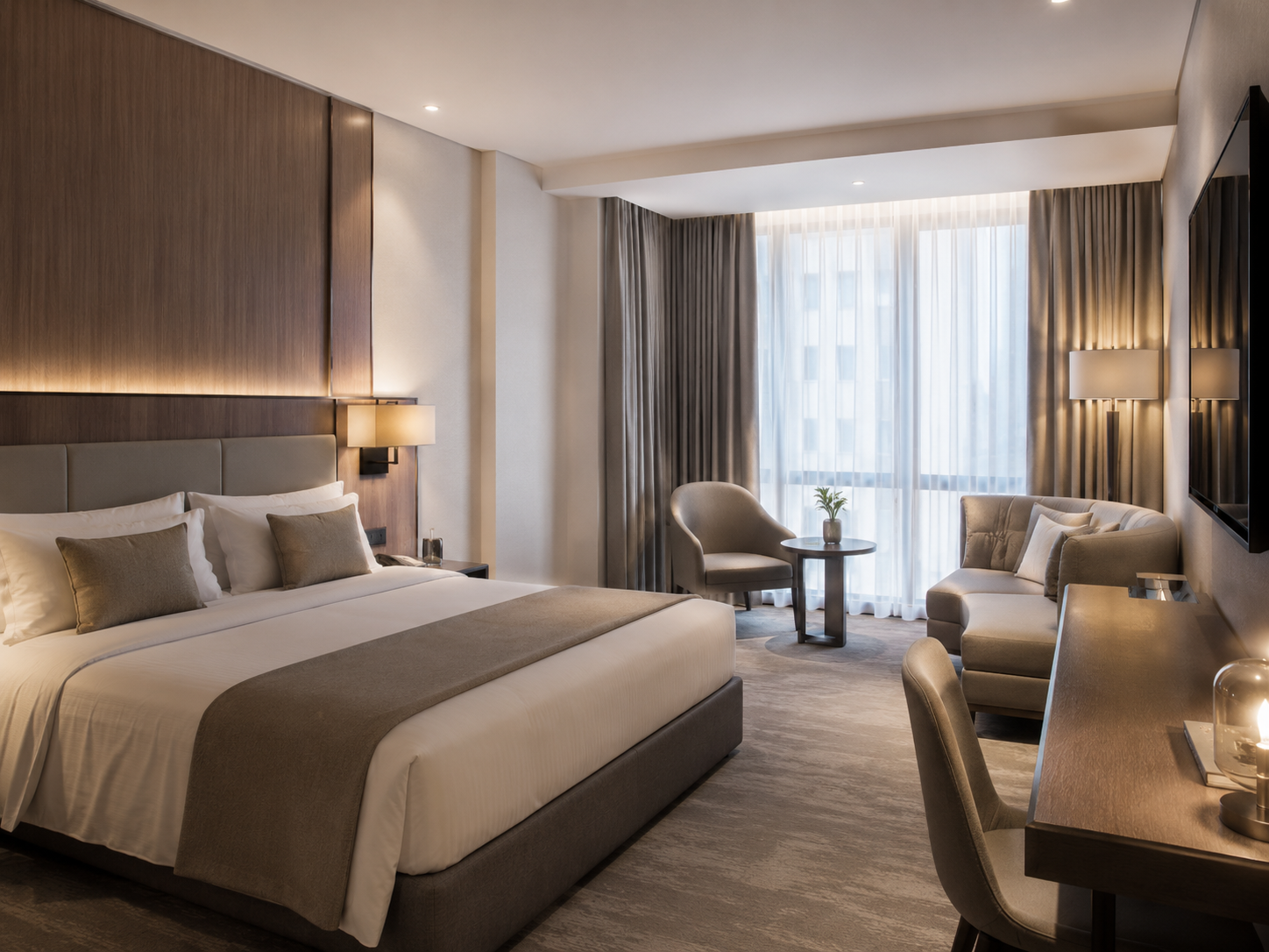 City Comfort Room at Porgess with soft neutral finishes