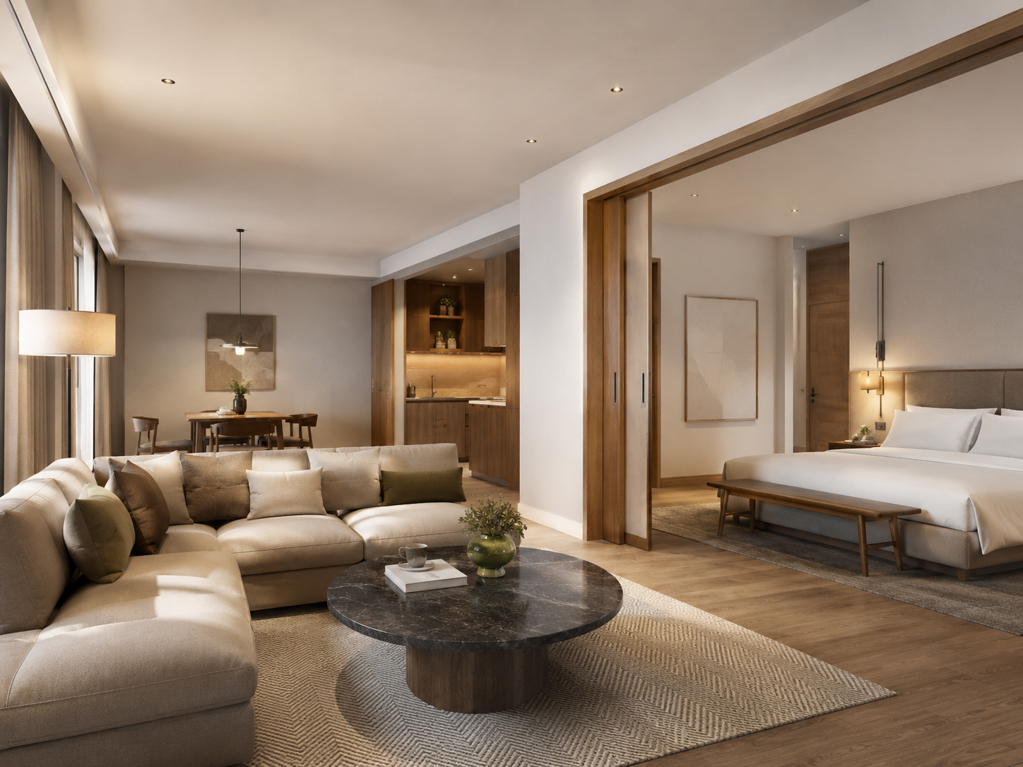 Residence Suite at Porgess with separate living space